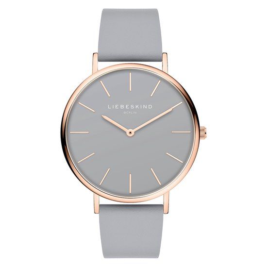 Liebeskind Berlin LT-0269-LQ Polshorloge Grijs Unisex 38 mm Staal Leer Quartz