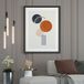 Affiche de formes géométriques - 30x40 cm - Bordure noire