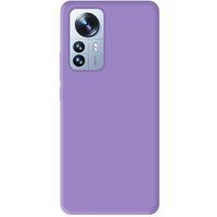 1001coques Siliconen matte hoesje compatibel met Xiaomi Mi 12 Pro - violet