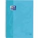 Oxford School Europeanbook - cahier - bordure colorée - A4+ - carreaux 5mm - 80 feuilles - 4 trous - rigide - bleu pastel