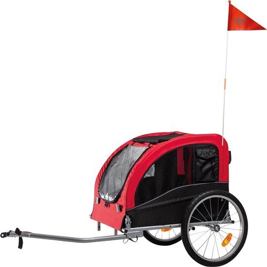 Nobby Hondenfietskar Senlima - Rood - Zwart - tot 35 kg