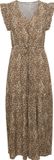 b.young BYMMJOELLA FRILL DRESS Jurk Dames - Viscose - Panterprint - Maat 42