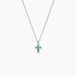 Collier Georgie Argent Blanc Oxyde De Zirconium