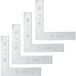 Domax platte stalen montagehoek, set van 4 stuks, 40 x 40 x 10 x 1,5 mm