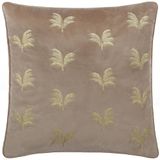 Paoletti Sierkussenhoes met Guilded Palms geborduurd - nerts - 45x45cm