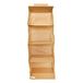 Organizer House Collection Organizer kast 30 x 30 x 84 cm, met 4 niveaus, ruimtebesparend, om op te hangen voor truien, T-shirts, schoenen, tassen - mosterd