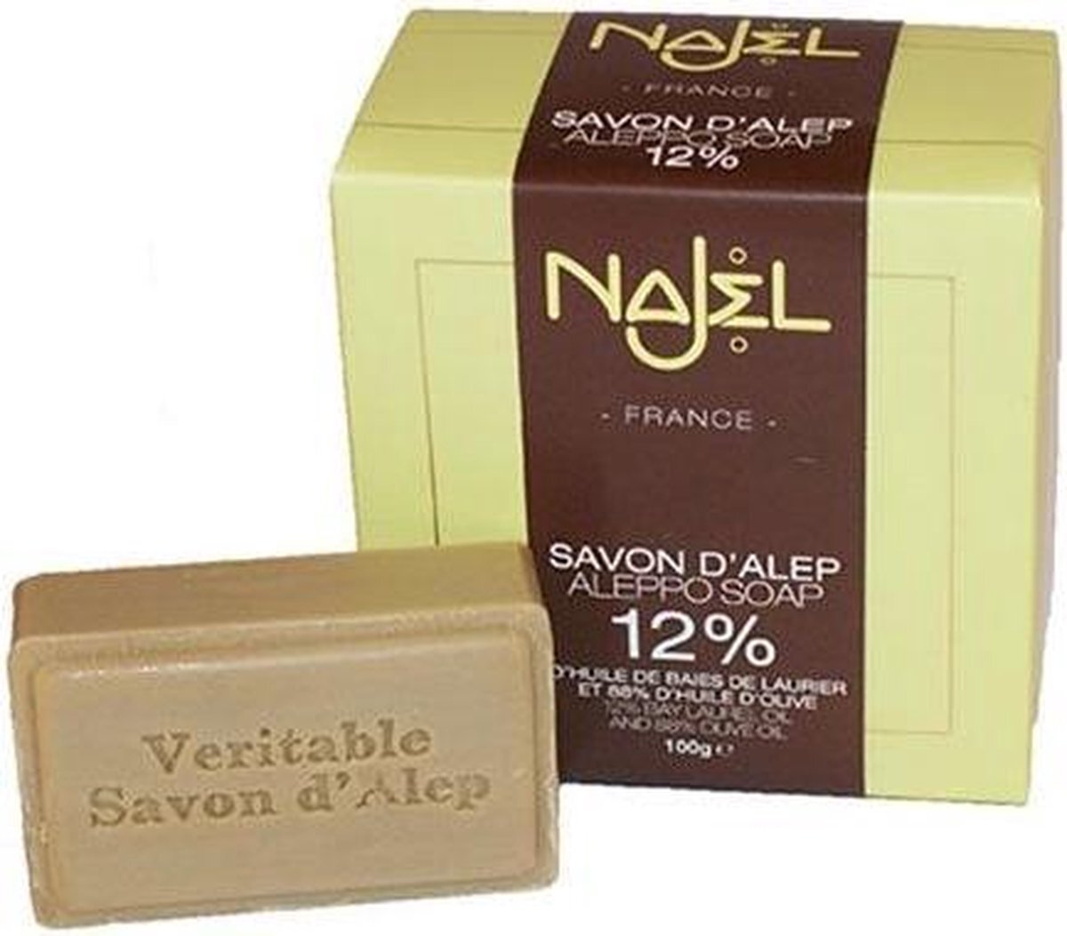 Najel collection 12% laurierolie zeep - 100g