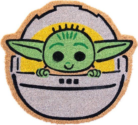 Grupo Erik Star Wars The Child Deurmat - 50 x 55 cm - Paars/Groen/Geel