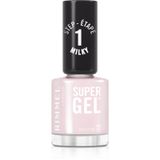 Rimmel Super Gel, 108 Sweet Bliss, vernis à ongles longue tenue, finition laiteuse, facile à appliquer, manucure effet gel, résistant aux éclats, formule Clean 12 ml