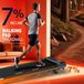 Tapis de course pour usage domestique - Tapis de course électrique - Moteur 2,25 CV - Vitesse 1–6 km/h - Inclinaison réglable - Capacité de charge 100 kg - Bande de roulement 7 couches