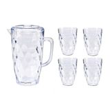Set LEKNES Set karaf 1,5 l 4 plastic bekers Transp Collection