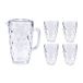 Set LEKNES Set karaf 1,5 l 4 plastic bekers Transp Collection