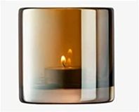 LSA Epoque zakhouder, hoogte 8,5 cm, saffier/luster, glas