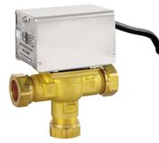 Vanne mélangeuse trois voies, 22 mm, exécution métallique, 240 V