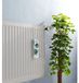 Merkloos Luchtbevochtiger voor radiator - Bladeren - Roestvrij staal - Wit - 5 x 20 x 5 cm
