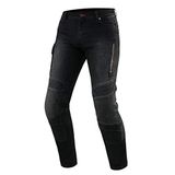 REBELHORN Vandal Motorbroek voor heren, aramidevezelvoering, knie- en heupbeschermers, 2 ventilatiekanalen, 6 zakken, CE-certificering