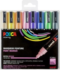 Uni Posca Stiften Pastel Colors PC5M 2.5 mm lijn