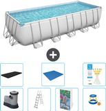 Bestway Rechthoekig Power Steel Zwembad - 640 x 274 x 132 cm - Grijs