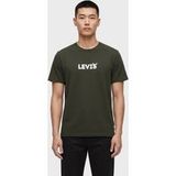 Levi's Ss Relaxed Fit Tee Headline Logo 1 D Maat: XXL | Basic T-Shirts Outlet | Heren | Groen