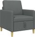 vidaXL Sofa met Opbergruimte Donkergrijs 72 x 78 x 87 cm Polyester