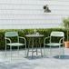 Ensemble de 2 chaises de jardin empilables, mobilier d'extérieur résistant aux intempéries avec accoudoirs, 56 x 58 x 78 cm, vert