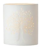 Gilde Decoratieve olifant 'Modern', 2-delig, 46 + 24 cm, zwart/platina