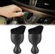 URAQT Brosse de detailing automobile, lot de 2 brosses de nettoyage d'intérieur de voiture en plastique noir
