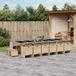 Prolenta Maison Exclusive Tuinset voor buiten, 17-delig, met kussens, mix van beige kleur, gemaakt van polyrotan