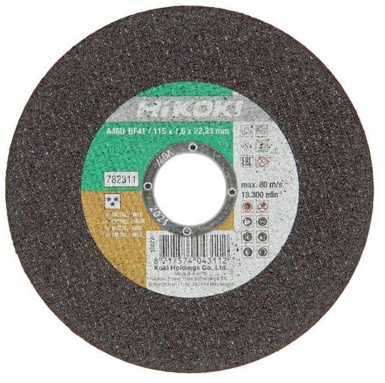 Hikoki Accessoires HiKOKI Doorslijpschijf voor RVS/metaal 115x1,6mm - 782311