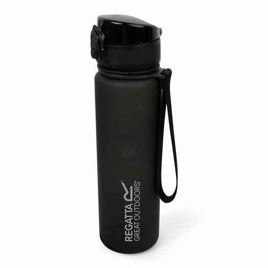 Regatta Tritan Flip Veldfles Zwart 0,6 L
