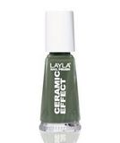 Layla Cosmetics Smalto Layla Ceramic Effect nagellak 10 ml Khaki green Glans