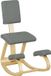HOMCOM Ergonomische knielende stoel van Berkenhout, 51x84x93cm, Grijs