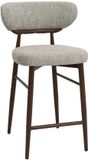 DÉJA Living Barstoel Milan - Beige/Walnoot - Set van 2