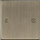 Knightsbridge CS85AB Vierkant Antiek Messing 1G Blanking Plate, 230 V