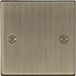 Knightsbridge CS85AB Vierkant Antiek Messing 1G Blanking Plate, 230 V