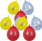 Boland 18x Disco themafeest ballonnen - ca. 25 cm - Feestversiering en decoraties
