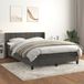 vidaXL Lit boxspring avec matelas, gris foncé, 140x190 cm, velours