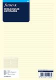 Filofax 343032 notitiepapier A5, gelinieerd, crème