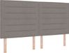 vidaXL Boxspringbed met hoofdeinde Taupe 200 x 180 cm Stof