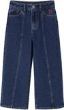 Vertbaudet Wijde jeans met stiksel aan de voorkant voor meisjes