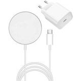 Phonillico® chargeur à induction compatible Magsafe pour iPhone 16-16 PLUS-16 PRO-16-PRO MAX-15-15 PLUS-15 PRO-15 PRO MAX-14-14 PLUS-14 PRO -14 PRO MAX-13-13 MINI- 13 PRO-13 PRO MAX- 12 -12 MINI-12 PRO-11-X-XR-SE