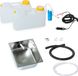 12V Set voor campingwastafel, wasbak, spoelbak, geschikt voor Mercedes Sprinter, Vito, Ford, VW