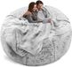 Housse de fauteuil géant sans marque - Housse en velours doux - pour adultes - lavable