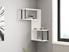 Hanah Home Moderne wandplank, wit, 84 x 52 x 20 cm, 100% melamine gecoat deeltjesbord, 18 mm dik, stijlvolle en functionele opbergoplossing voor elke kamer