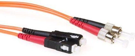 ACT RL2503 Glasvezel Patchkabel Duplex LSZH - SC/ST 50/125µm OM2 - 3 meter