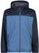 CMP Waterdichte jas met capuchon Polyester Lange mouw Zijzakken Binnenzakken Heren Maat 54 Stoffig blauw/zwart