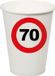 Merkloos / Sans marque Espa Nv Feest bekertjes 70 jaar stopbord