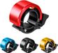 Ibenzoa® Sonnette de vélo professionnelle en aluminium rouge