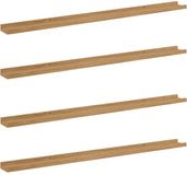 vidaXL Wandplank Bewerkt Hout Bruin 115 x 9 x 3 cm