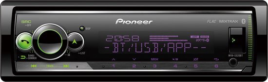 Pioneer MVH-S520BT-PH - Autoradio - Enkel din - CD tuner - USB - 4x50 Watt
